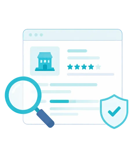 Customer searching for an evaluated local business on PLOCAL